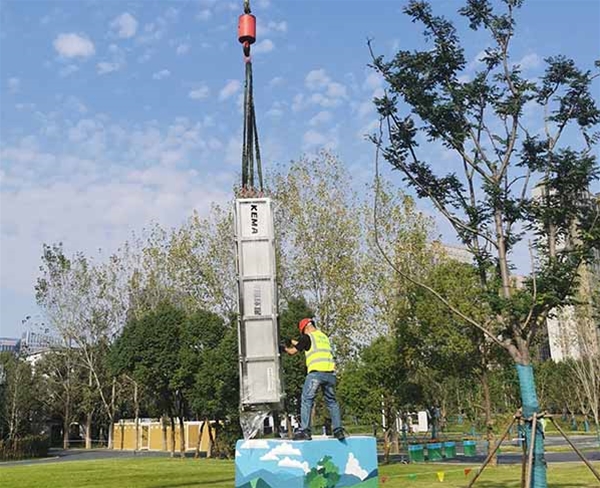 合肥中央生態(tài)公園園博園雨水調(diào)蓄池工程-水力門(mén)式?jīng)_洗系統(tǒng) (1)